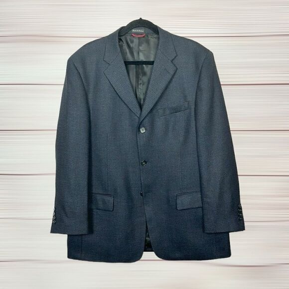 Pierre Cardin Wool Sport Coat Suit Jacket Three Buttons Front Stone Blue 44R - Picture 2 of 11
